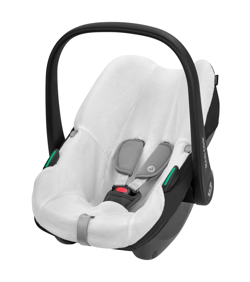 Housse en coton bio pour siège-auto Cabriofix et Pebble S Maxi Cosi face