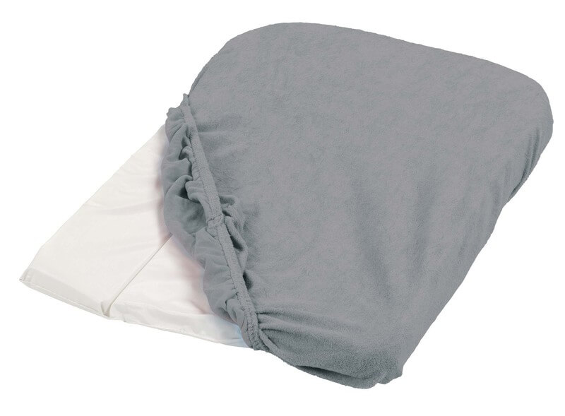 Housse de matelas à langer éponge 50 x 75 cm Gris Candide