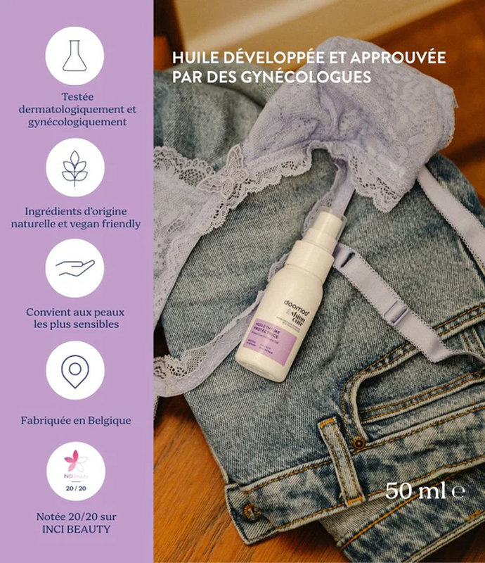 Huile Intime Protectrice Doomoo x ShinnCare 50 ml Babymoov infos 1