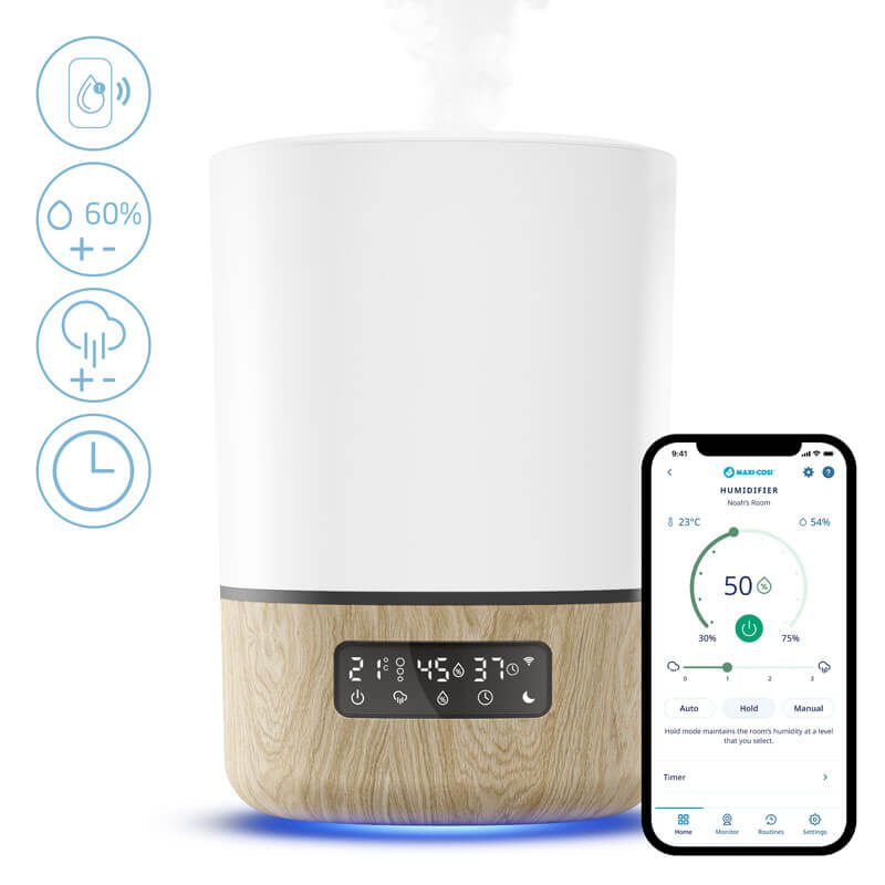 Humidificateur Breathe Maxi cosi fonctionnalités