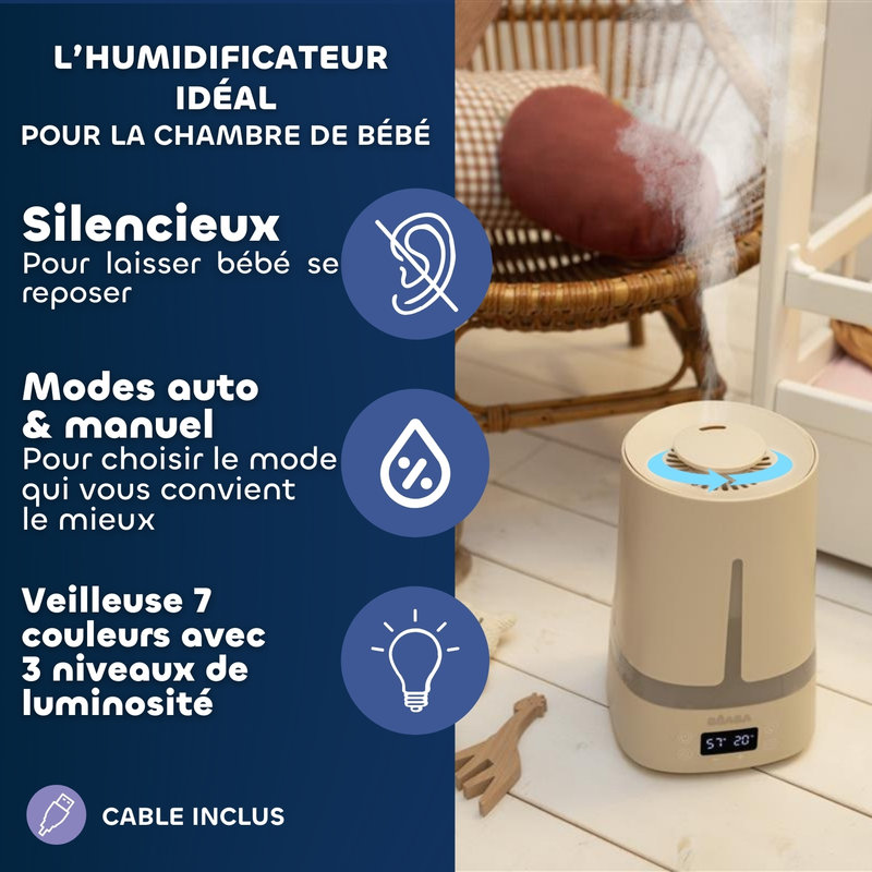 Humidificateur Zen Air Terre d'argile Beaba avantages
