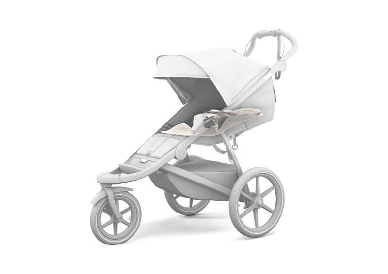 Insert nouveau-né Light Grey Thule incliné