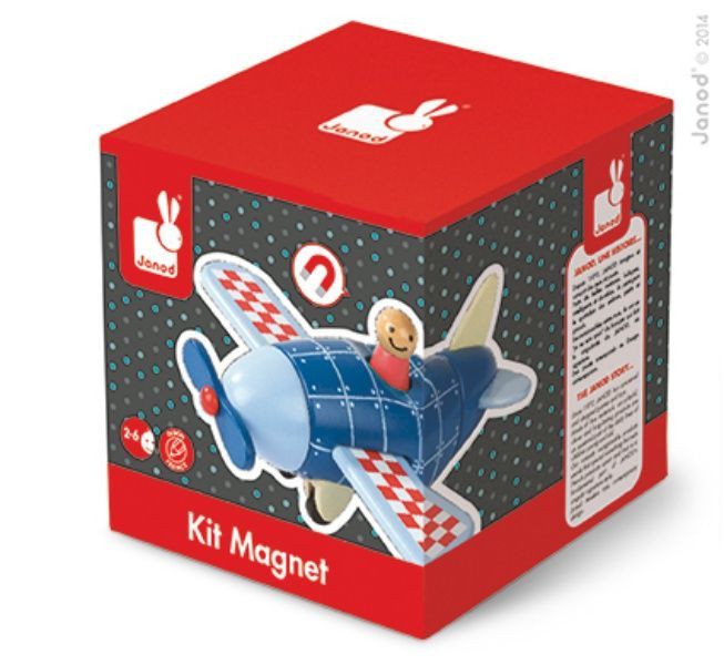 Kit magnétique avion Janod boite