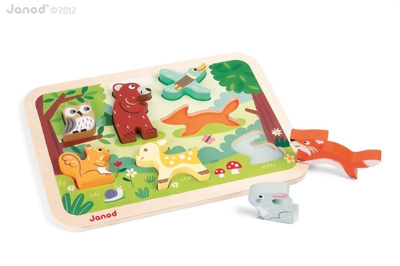 Puzzle en bois Chunky Forêt