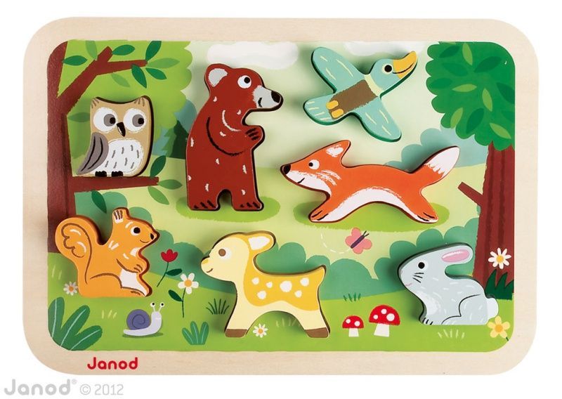 Puzzle en bois Chunky Forêt