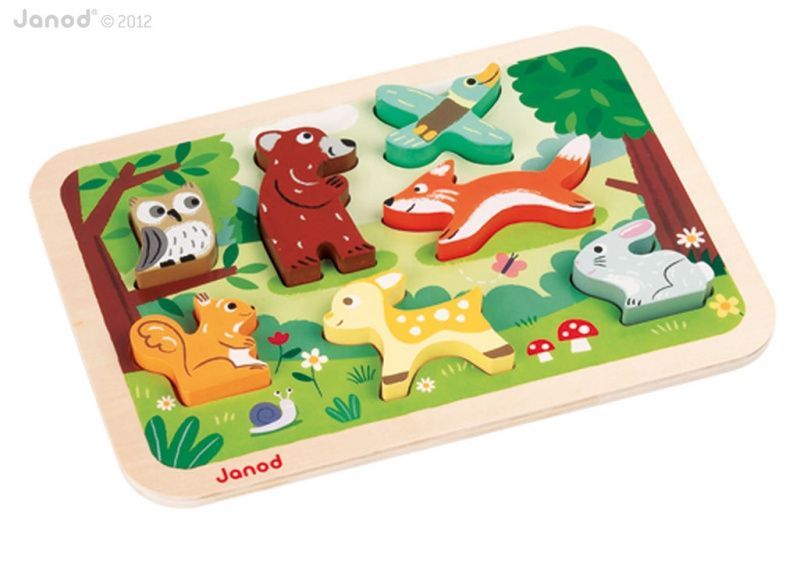 Puzzle en bois Chunky Forêt