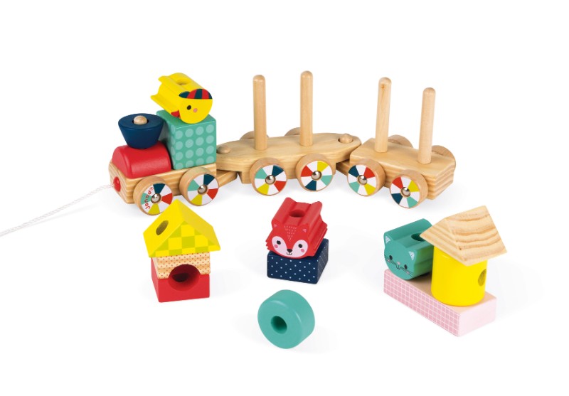 train baby forest Janod wagons vides