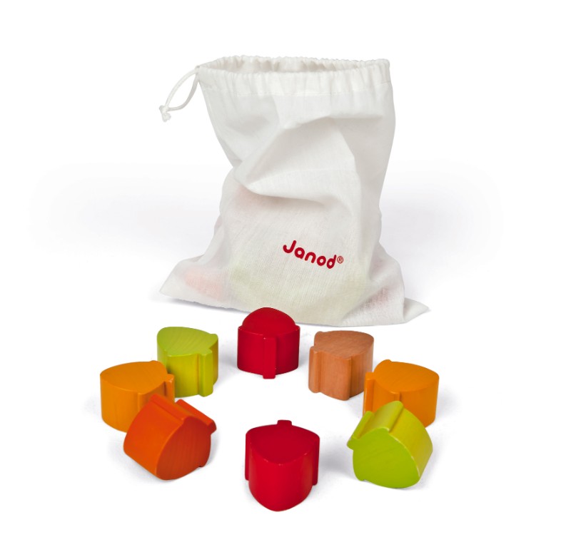 jeu equilibre nutty balance Janod sac et noisettes