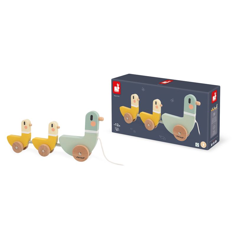 Jeu à tirer Canard Janod ensemble
