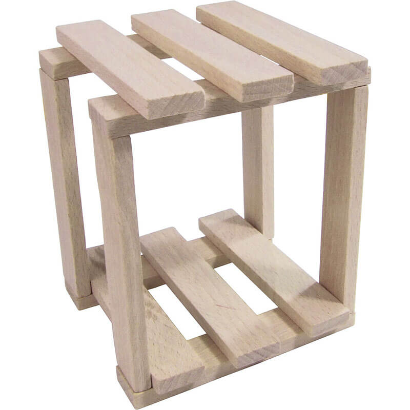 Jeu de construction Batibloc classic 100 planchettes en bois massif Vilac modèle