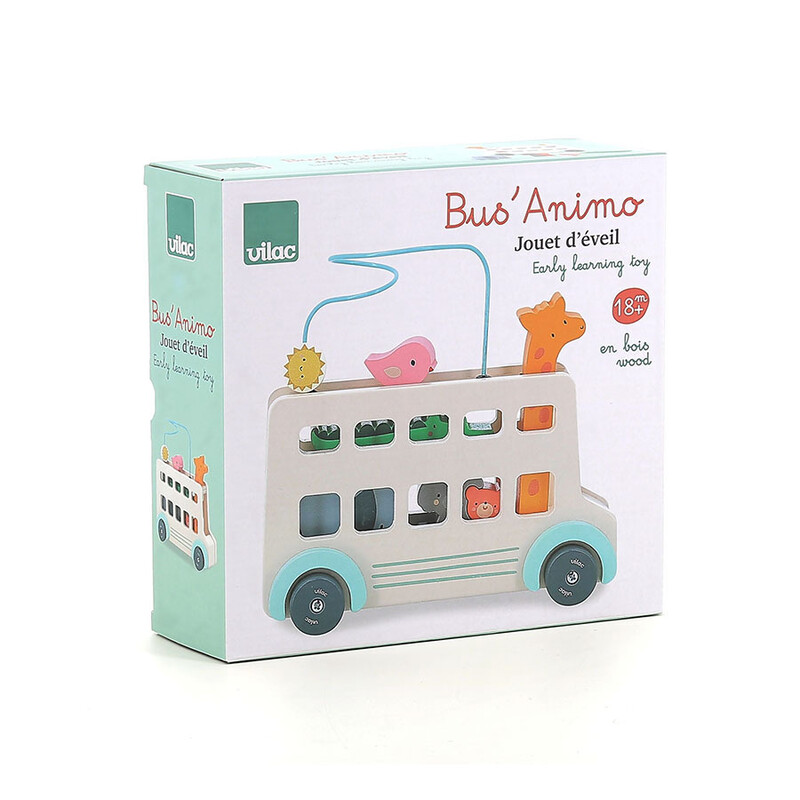 Jeu d'éveil Bus'animo Sarah Betz VILAC Produit face