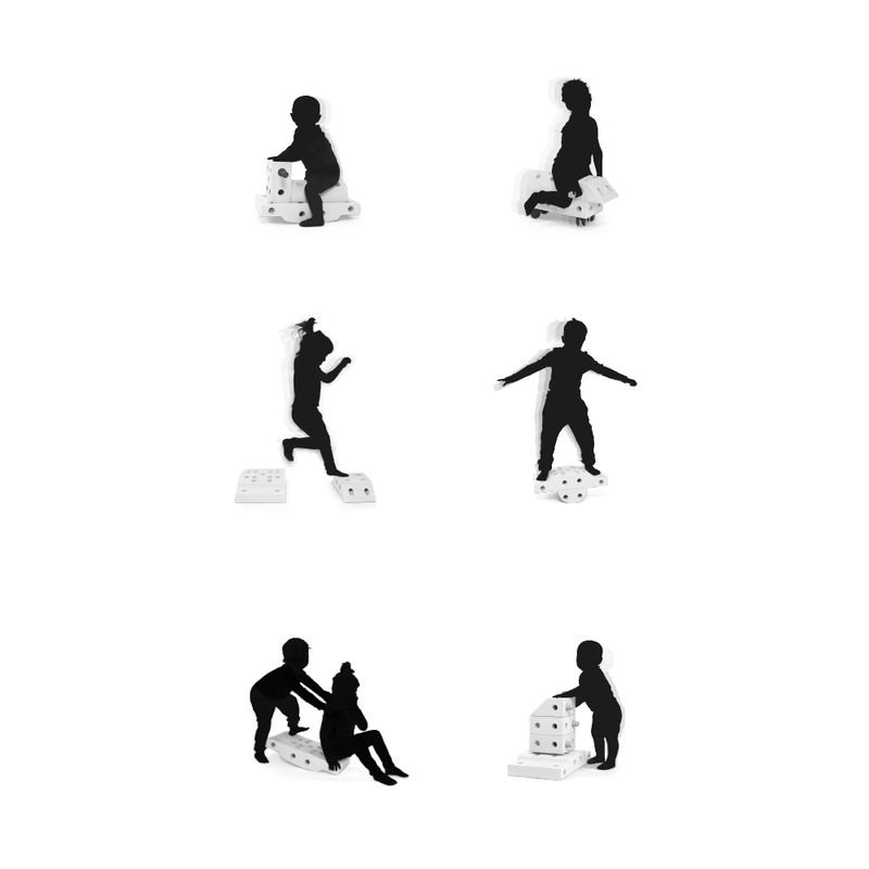 Jeu de construction évolutif Explorer Kit Menthe / Vert Fôret MODU exemple construction