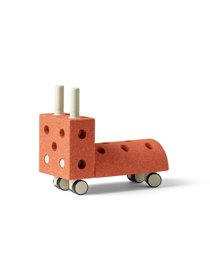 Jeu de construction évolutif Tiny Ride MODU face orange