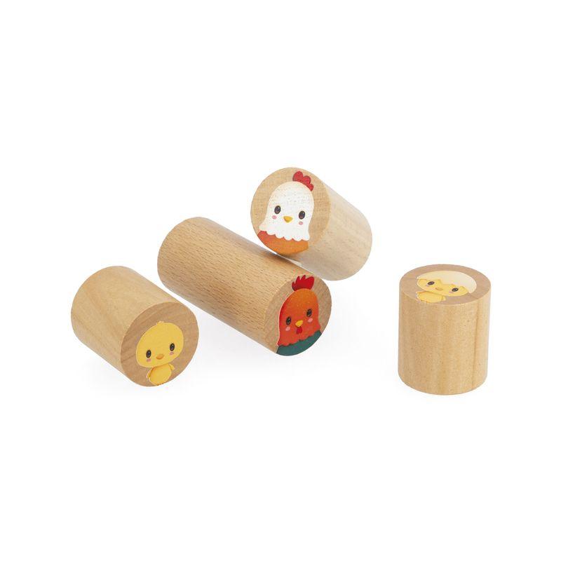 Jeu de constructions Ferme 56 pcs JANOD blocs en boite