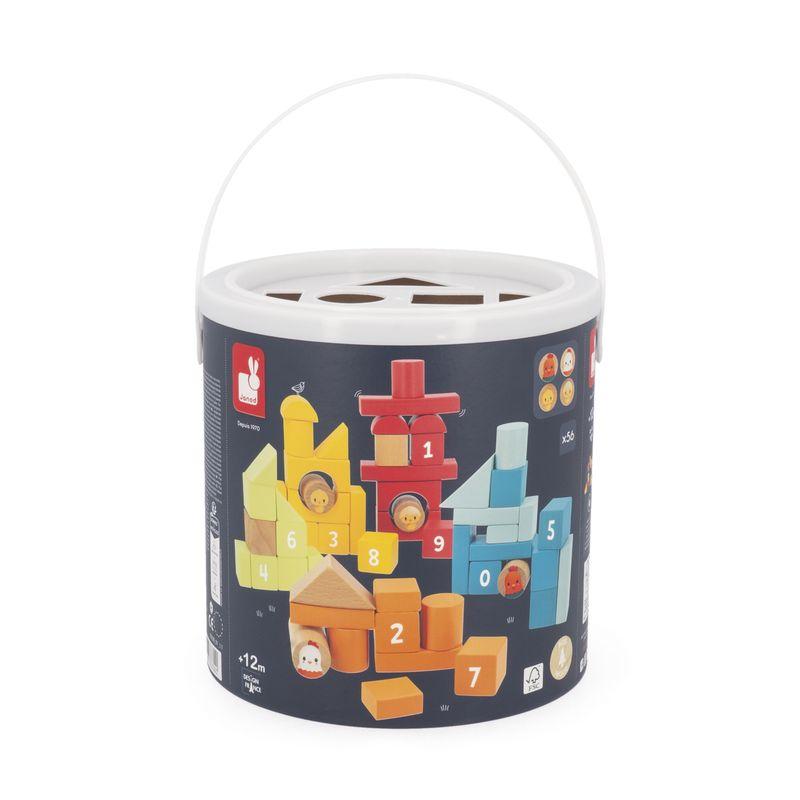 Jeu de constructions Ferme 56 pcs JANOD boîte