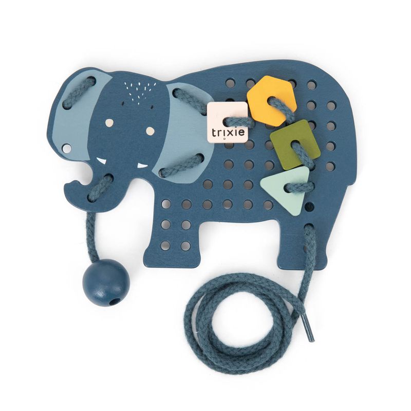 Jeux de laçage bois animaux Trixie éléphant