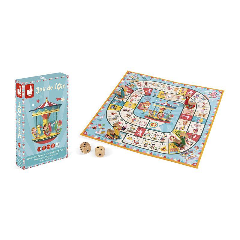 Jeu de l'oie Carrousel JANOD plateau avec boîte