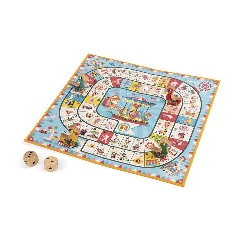 Jeu de l'oie Carrousel JANOD plateau de profil