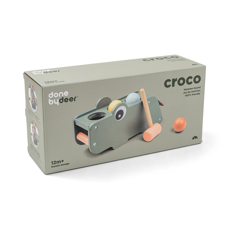 Jeu de marteau Croco Vert Done By Deer packaging