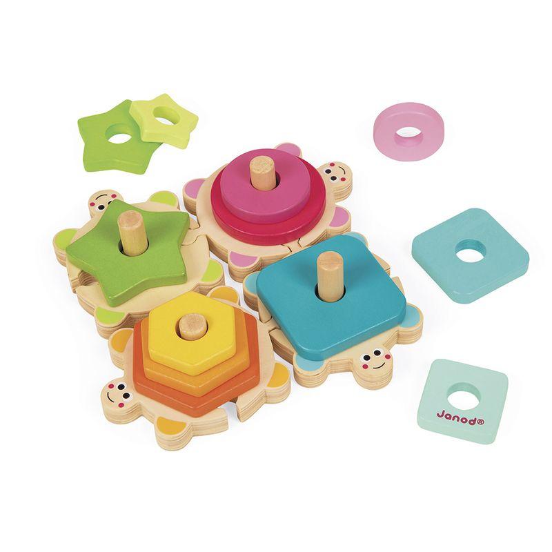 Jeu de tortues à empiler I WOOD JANOD éléments