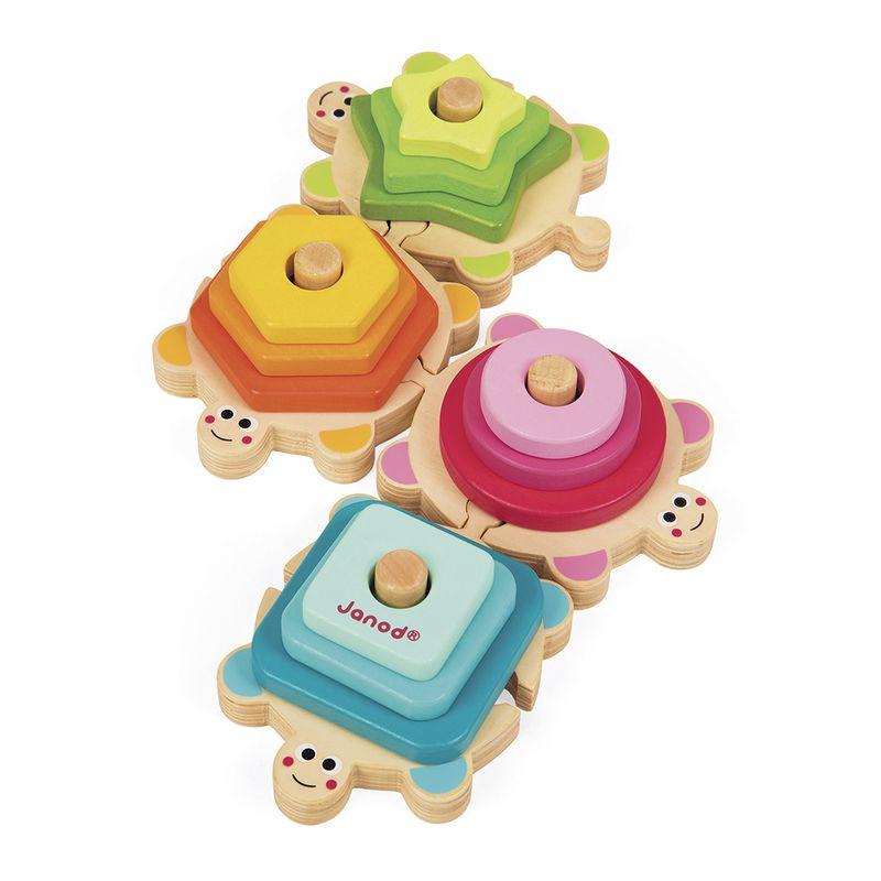 Jeu de tortues à empiler I WOOD JANOD forme 1