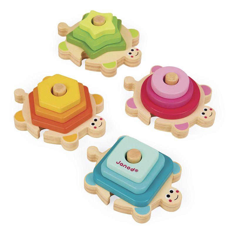 Jeu de tortues à empiler I WOOD JANOD forme 2