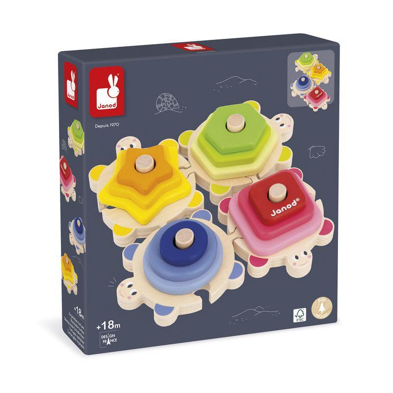 Jeu de tortues à empiler I WOOD JANOD packaging