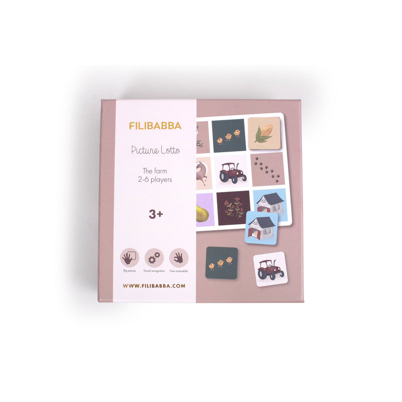 Jeu loto des images - A la ferme Filibabba boîte
