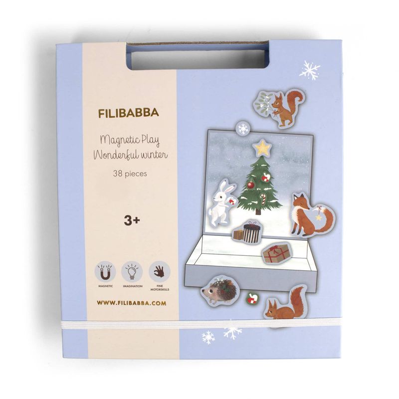 Jeu magnétique Wonderful Winter Forest Friends Filibabba packaging