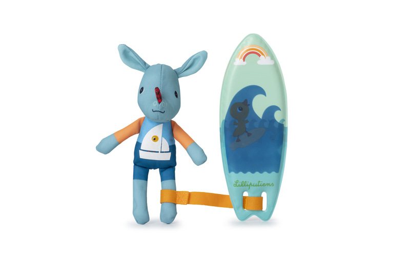Jouet de bain Joe Surfeur Magique Liliputiens produit face