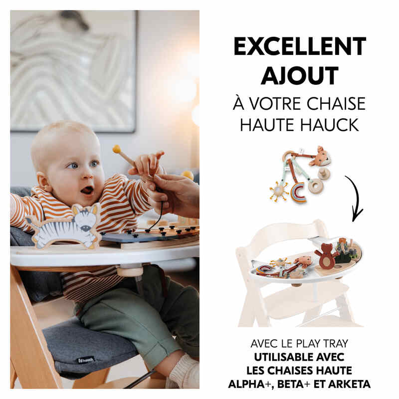 Jouet en bois pour chaise haute Hauck Play Catching S Fox Hauck ajout