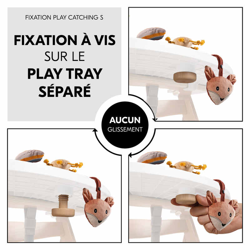 Jouet en bois pour chaise haute Hauck Play Catching S Fox Hauck fixation
