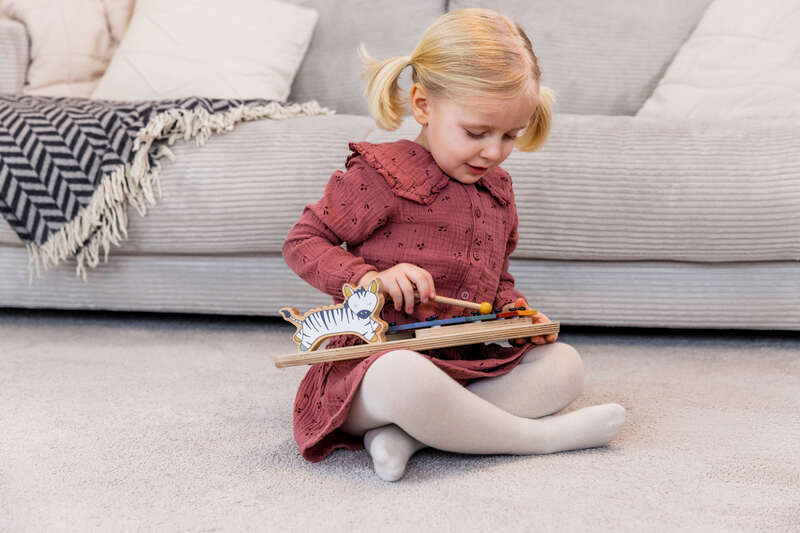 Jouet en bois pour chaise haute Hauck Play Music Zebra Hauck lifestyle