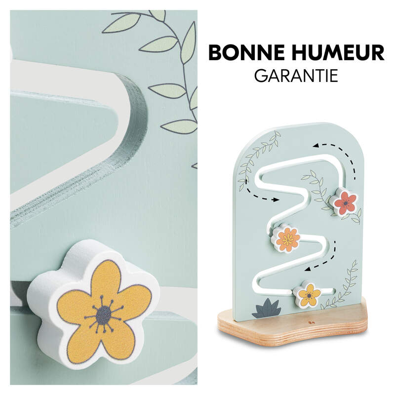 Jouet en bois pour chaise haute Hauck Play Planting S Flowers Hauck bonne humeur