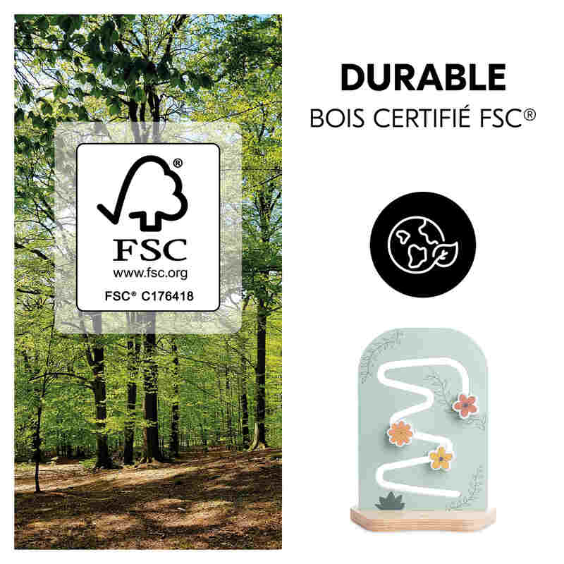 Jouet en bois pour chaise haute Hauck Play Planting S Flowers Hauck durable