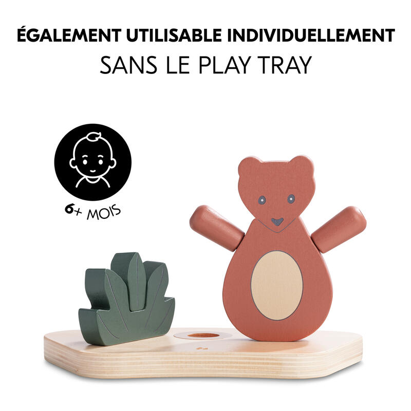 Jouet en bois pour chaise haute Hauck Play Shaking S Bear Hauck individuel