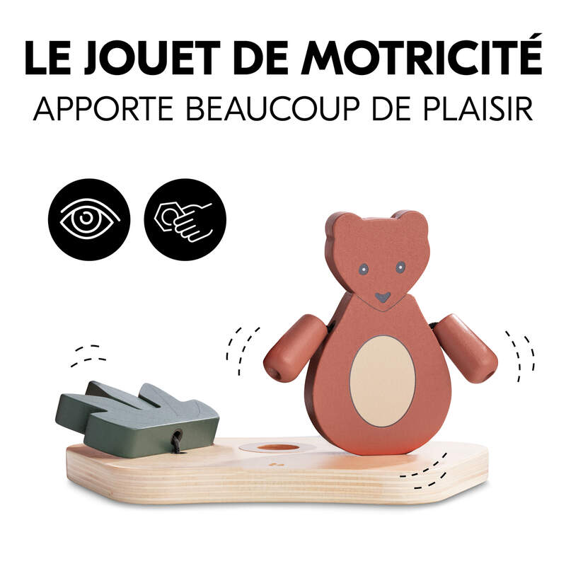 Jouet en bois pour chaise haute Hauck Play Shaking S Bear Hauck motricite