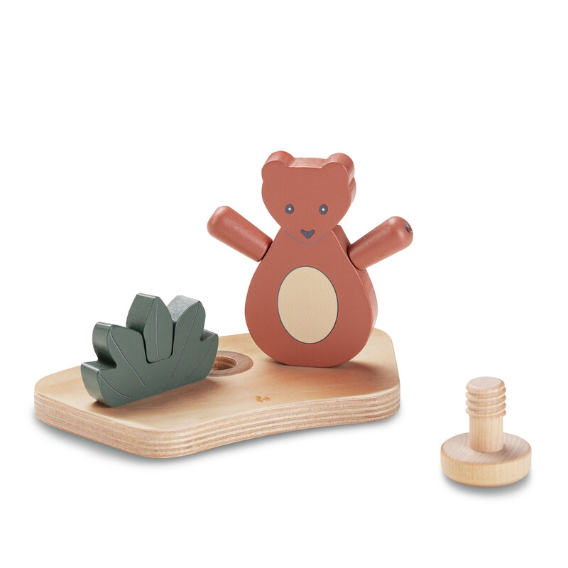 Jouet en bois pour chaise haute Hauck Play Shaking S Bear Hauck produit face