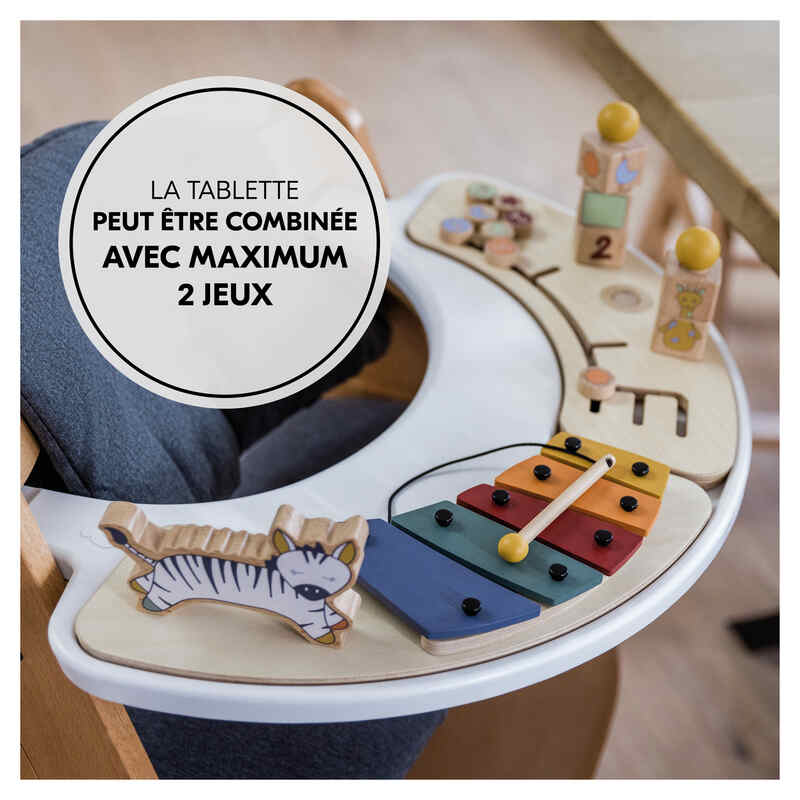 Jouet en bois pour chaise haute Hauck Play Sorting Giraffe Hauck combinaisons