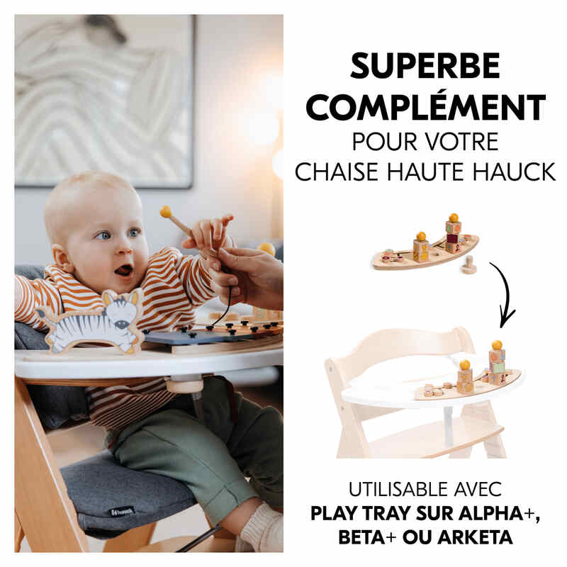 Jouet en bois pour chaise haute Hauck Play Sorting Giraffe Hauck complement