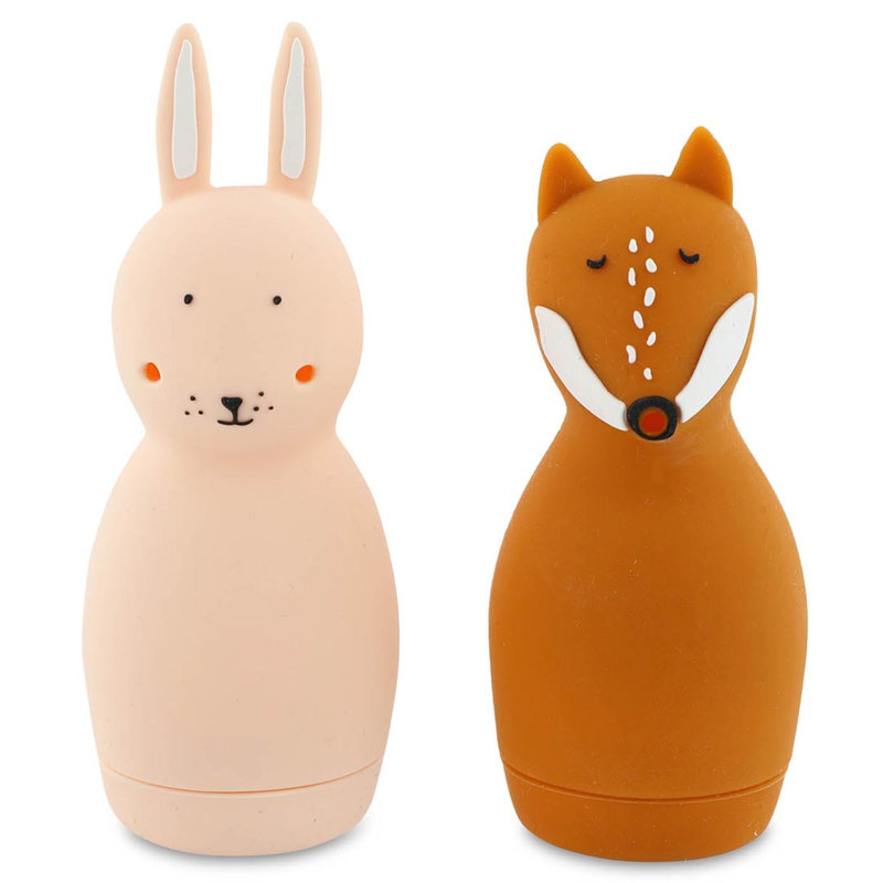 Jouets de bain aspergeur Mrs. Rabbit & Mr. Fox Trixie face