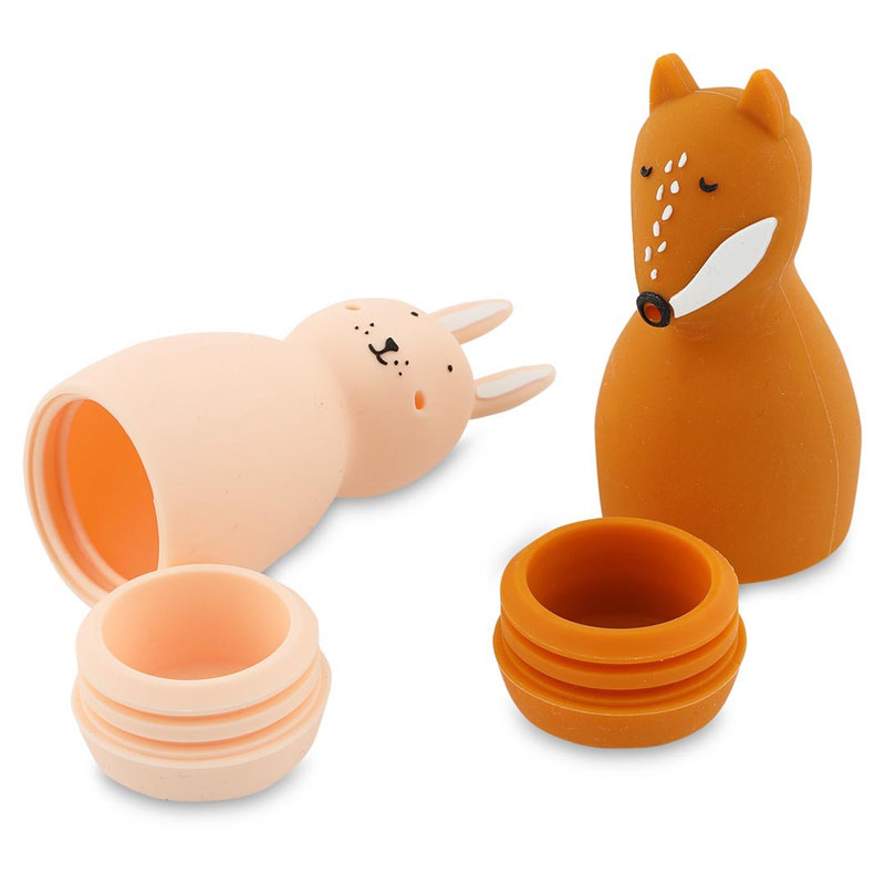 Jouets de bain aspergeur Mrs. Rabbit & Mr. Fox Trixie ouvert