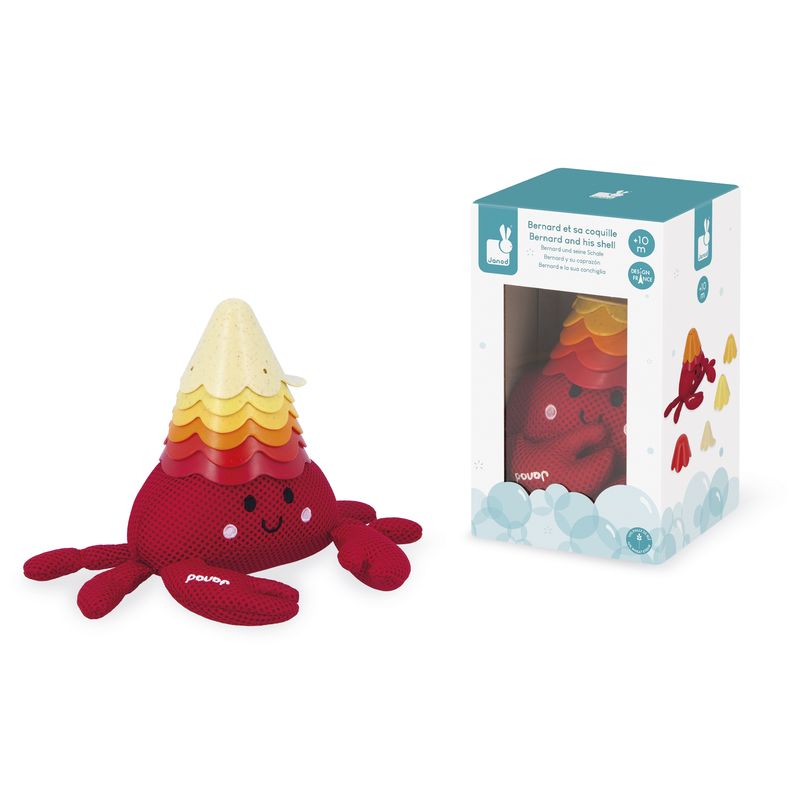 Jouet de Bain Bernard et sa Coquille Janod ensemble