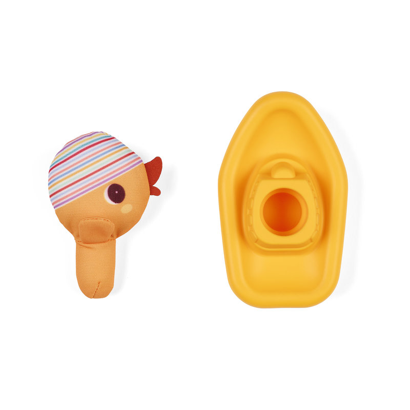 Jouet de bain Gaspard le Canard et son bateau Lilliputiens éléments
