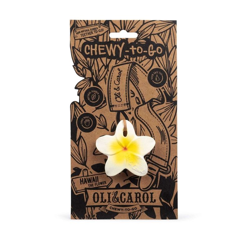 Jouet de dentition Hawaï La Fleur Oli & Carol packaging