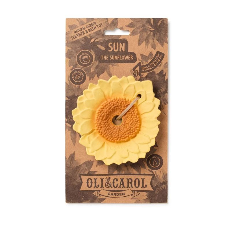 Jouet de dentition Sun le Tournesol Oli & Carol packaging