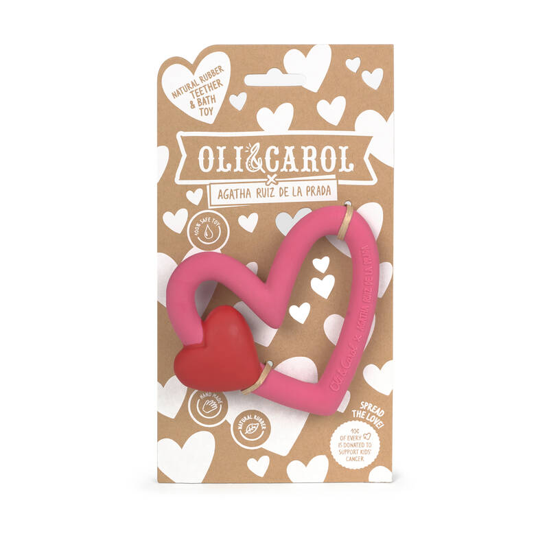 Jouet de dentition Coeur Agatha Ruiz de la Prada Oli & Carol pack