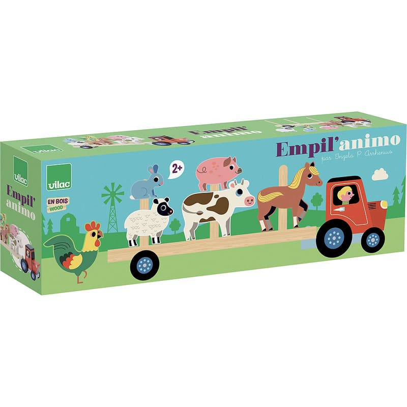 Jouet d'éveil Empil'animo Ingela P. Arrhenius Vilac Packaging