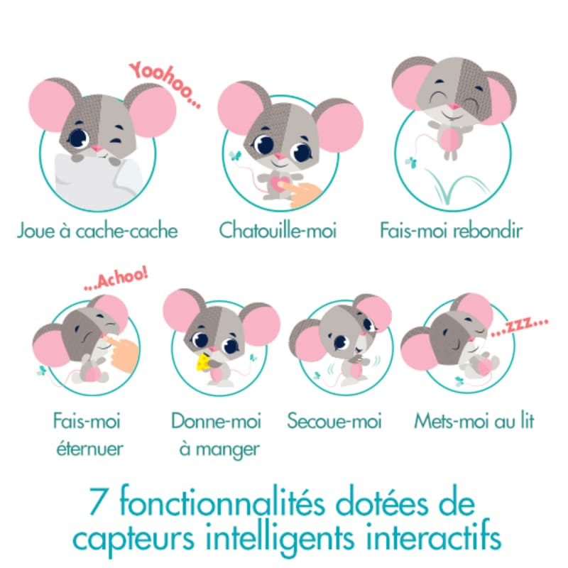 Jouet interactif Wonder Buddies Coco la souris Tiny Love Activités