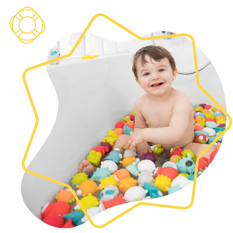 Jouets de bain Rigolo Splash Océan Badabulle ambiance